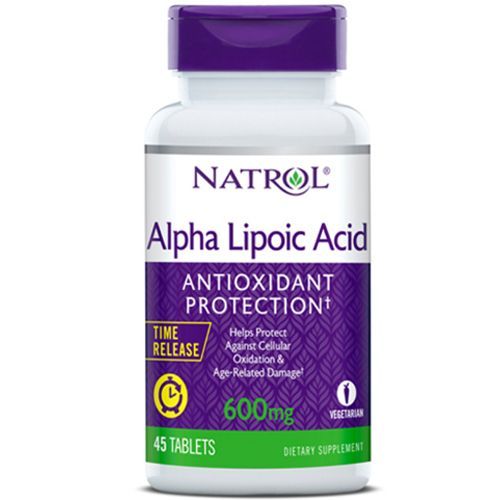 Альфа-липоевая кислота 600 мг Time Release, 45 таблеток Natrol (США) купить по цене 1 699 руб.