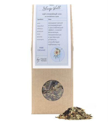 Чай "Спокойный сон" из алтайских трав, 50 г Face Yoga (Россия) купить по цене 590 руб.