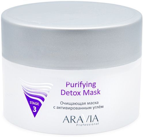 Aravia Purifying Detox Mask Очищающая маска с активированным углём 150 мл Aravia Professional (Россия) купить по цене 762 руб.
