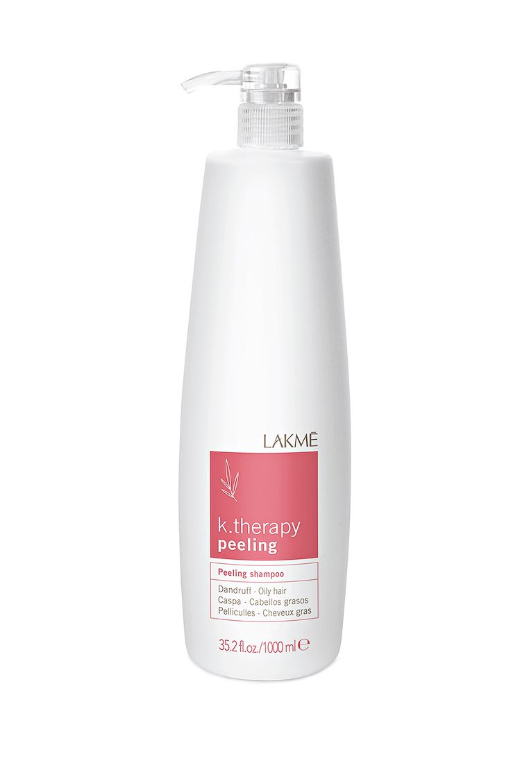 Lakme K.Therapy Peeling Shampoo Dandruff Oily Hair - Шампунь против перхоти для жирных волос 1000 мл