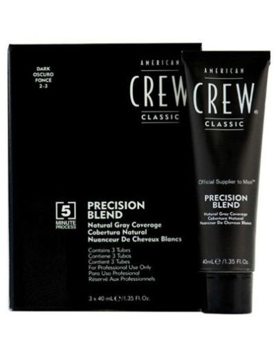 American Crew Precision Blend - Краска для седых волос темный оттенок 2/3 3*40 мл American Crew (США) купить по цене 2 835 руб.