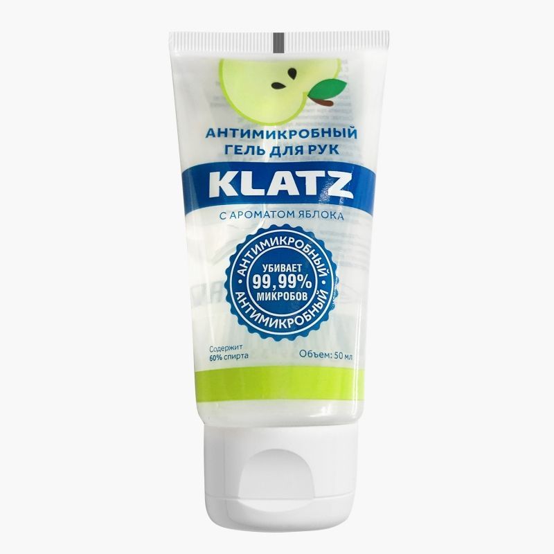Klatz Antimicrobial - Антимикробный гель для рук с ароматом яблока 50 мл