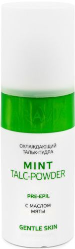 Aravia Professional Mint Talc-Powder - Охлаждающий тальк-пудра с маслом мяты 150 мл Aravia Professional (Россия) купить по цене 406 руб.