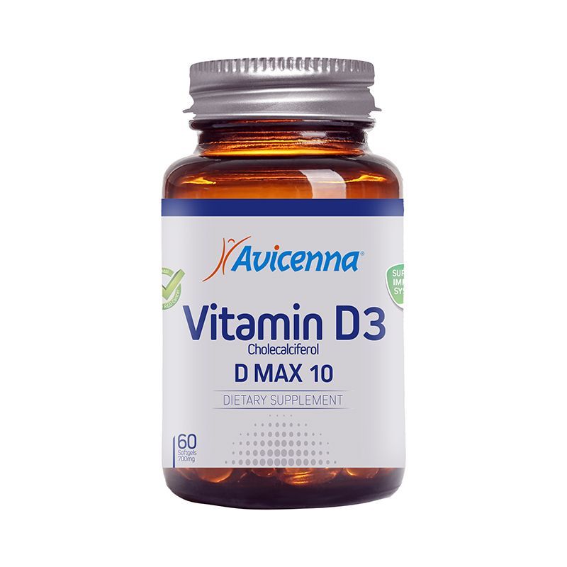 Avicenna Витамины и минералы - Витамин D3 Max 10 60 капсул