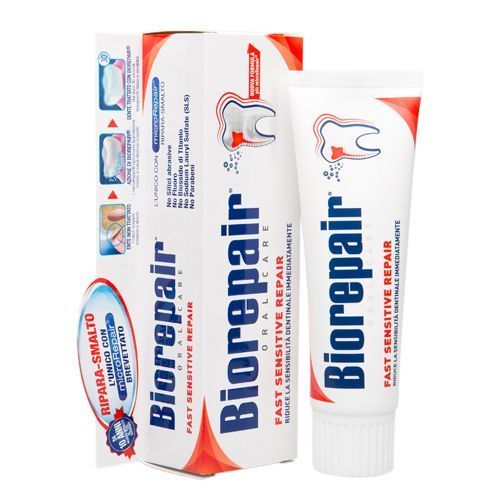 Biorepair Fast Sensitive Repair - Зубная паста для чувствительных зубов, 75 мл