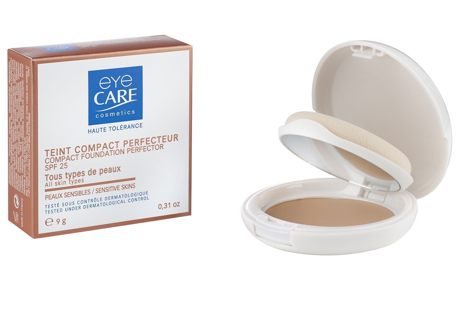 Eye Care Beige - Компактная крем-пудра 9 гр