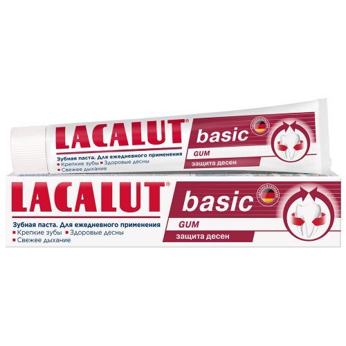 Зубная паста Basic Gum для защиты десен, 75 мл Lacalut (Германия) купить по цене 259 руб.