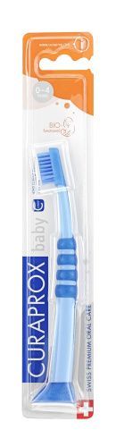 Детская зубная щетка "Куракид" от 0 до 4 лет, с гумированной ручкой Curaprox (Швейцария) купить по цене 1 118 руб.
