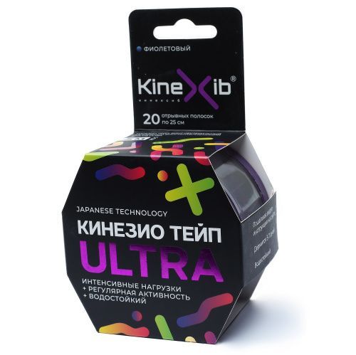Кинезио тейп Ultra 5 м х 5 см, фиолетовый Kinexib (Китай) купить по цене 1 161 руб.