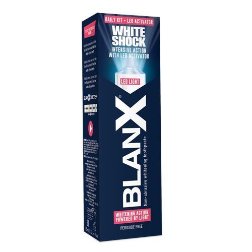 Blanx White Shock+ Blanx Led - Зубная паста со светоидной крышкой 50мл