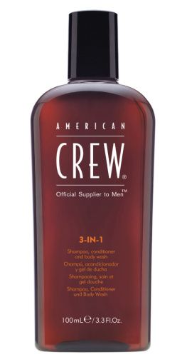 American Crew Classic 3-in-1 Shampoo, Conditioner and Body Wash - Средство 3 в 1 Шампунь, Кондиционер и Гель для душа 100 мл American Crew (США) купить по цене 729 руб.