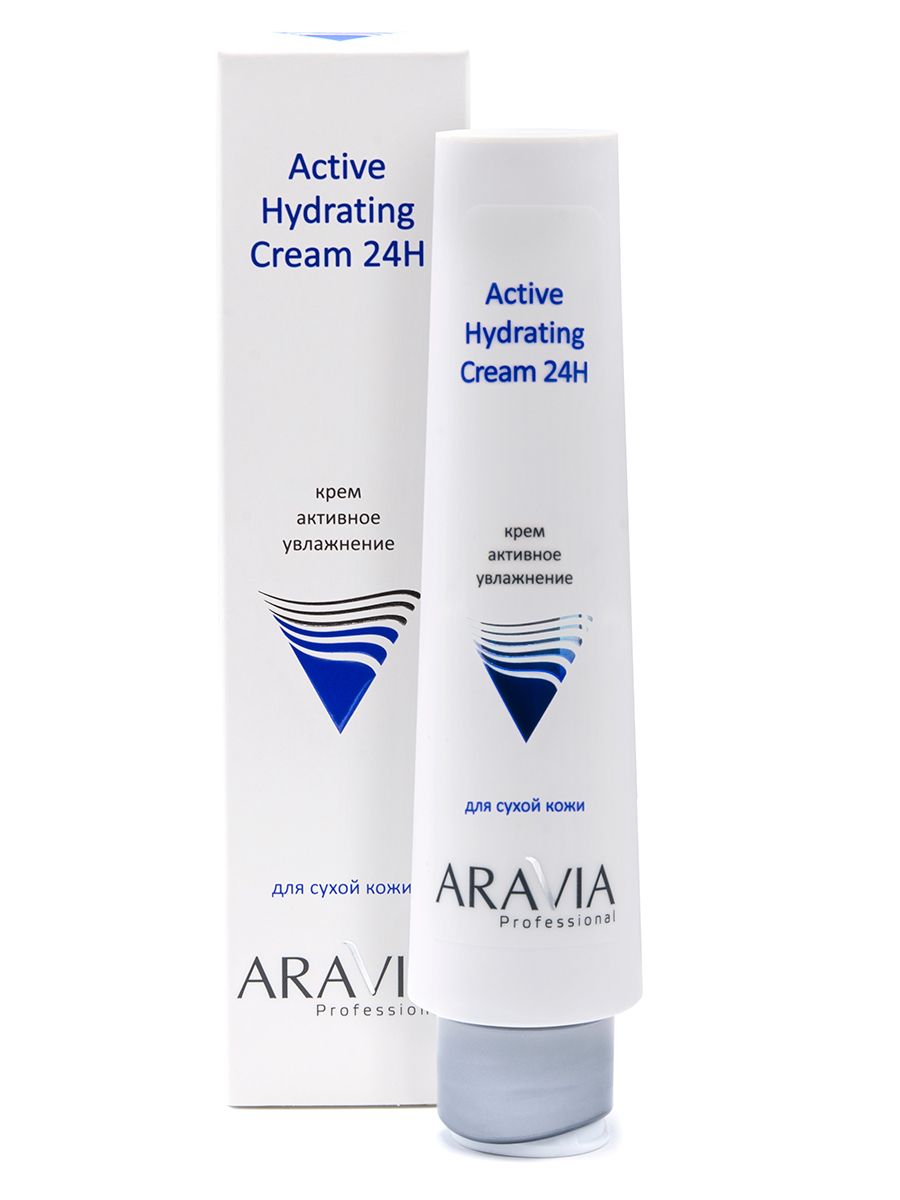 Aravia Professional Active Hydrating Cream 24H - Крем для лица активное увлажнение 100 мл