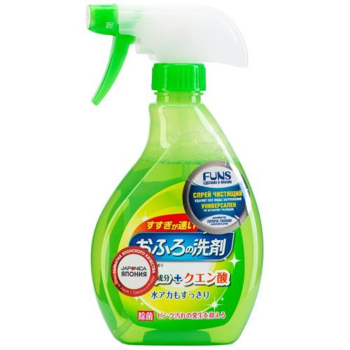Спрей чистящий для ванной комнаты с ароматом свежей зелени, 380 мл Funs (Япония) купить по цене 792 руб.