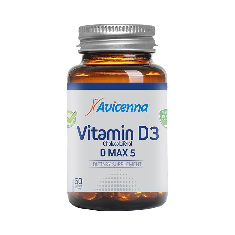 Avicenna Витамины и минералы - Витамин D3 Max 5 60 капсул