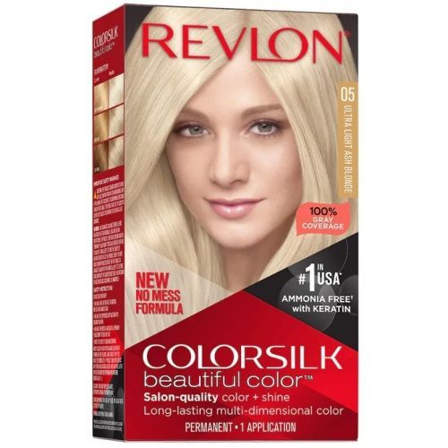 Набор для окрашивания волос в домашних условиях: крем-активатор + краситель + бальзам 05 Ультра-светлый пепельный блонд Revlon Professional (Испания) купить по цене 459 руб.