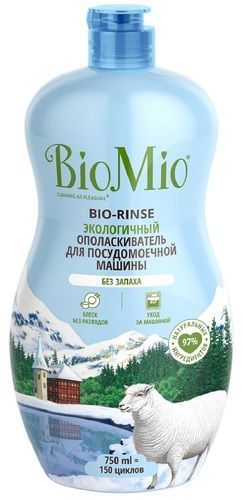 Экологичный ополаскиватель для посудомоечной машины Bio-Rinse, 750 мл BioMio (Россия) купить по цене 467 руб.