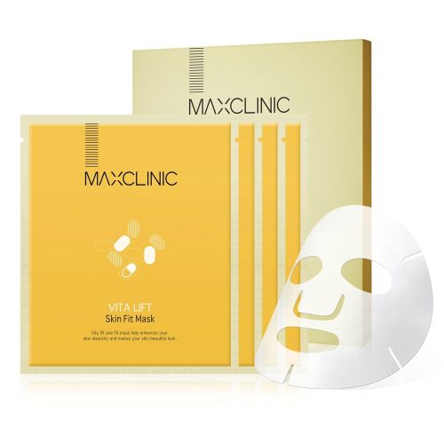 Маска с витаминами для тонуса и сияния кожи лица Vita Lift Skin Fit Mask, 4 х 19 мл Maxclinic (Корея) купить по цене 900 руб.