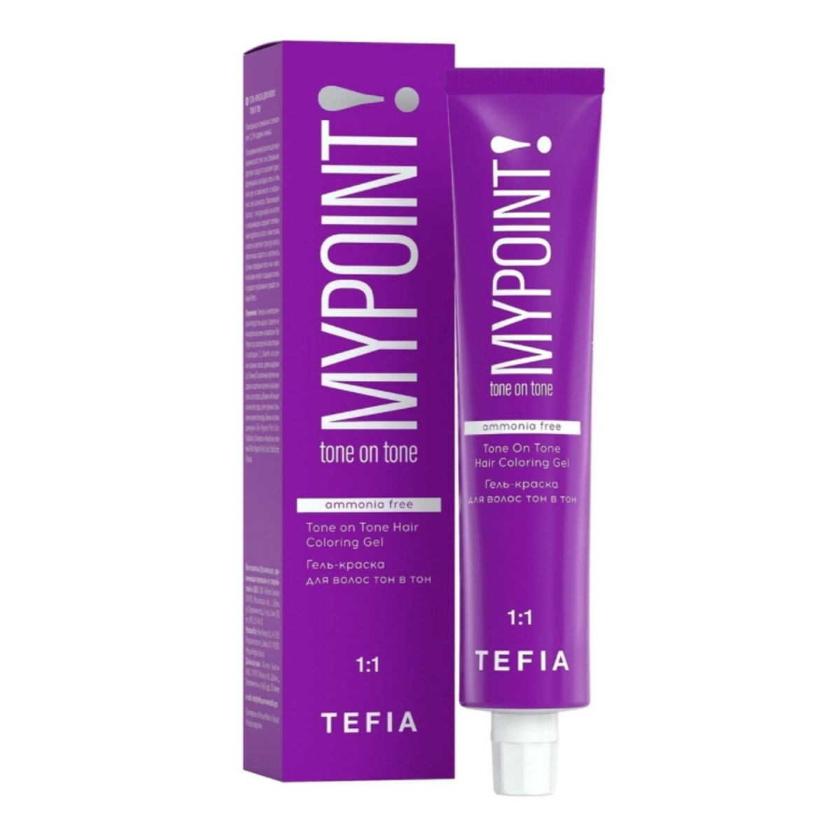 Tefia Mypoint - Гель-краска для волос тон в тон 10.17 экстра светлый блондин пепельно-фиолетовый 60 мл Tefia (Италия) купить по цене 321 руб.