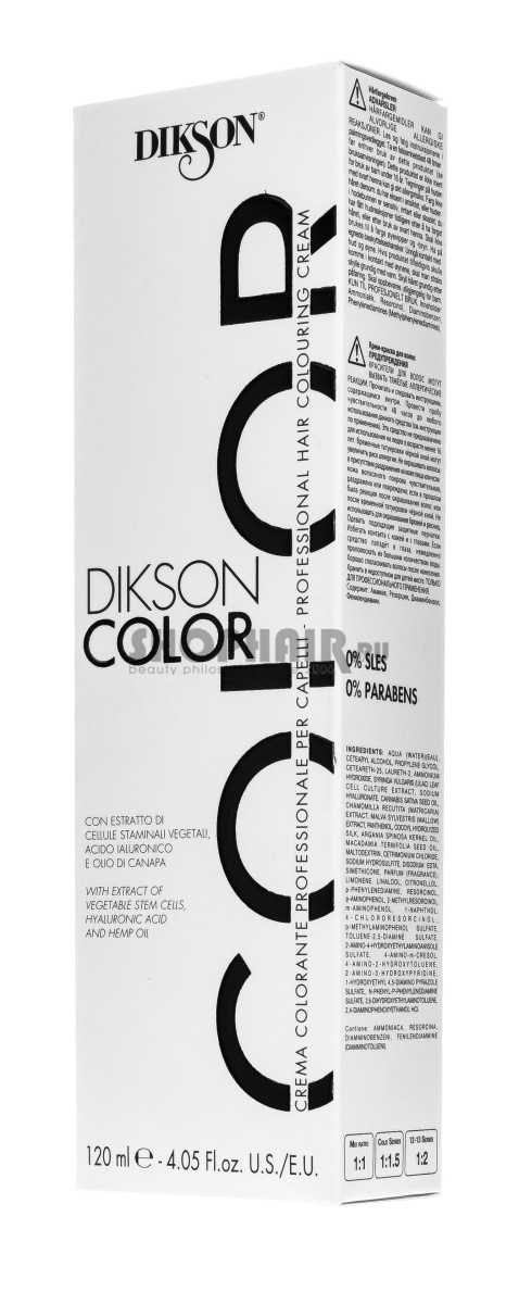 Краска для волос Color Extra 11P Очень светло-русый с жемчужным оттенком 120 мл Dikson (Италия) купить по цене 1 088 руб.