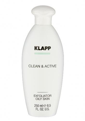 Klapp Clean&Active Exfoliator Oil Skin - Эксфолиатор для жирной кожи 250 мл Klapp (Германия) купить по цене 4 248 руб.