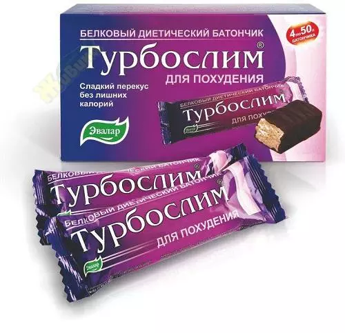 Батончик белковый диетический, 50 г ТУРБОСЛИМ (Россия) купить по цене 201 руб.