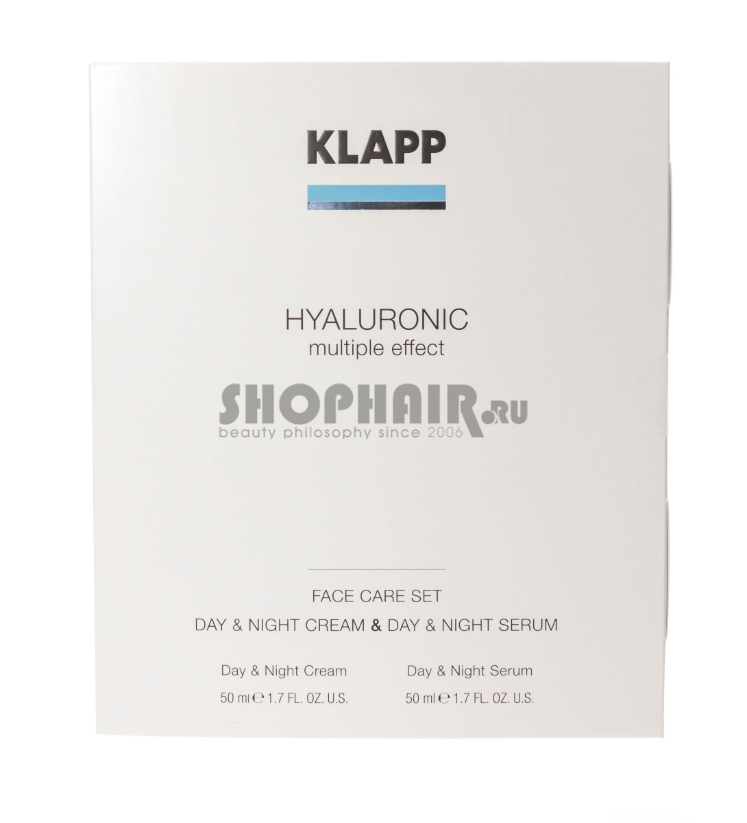 Klapp Hyaluronic Face Care Set - Набор (Крем 50 мл, сыворотка 50 мл) Klapp (Германия) купить по цене 11 328 руб.