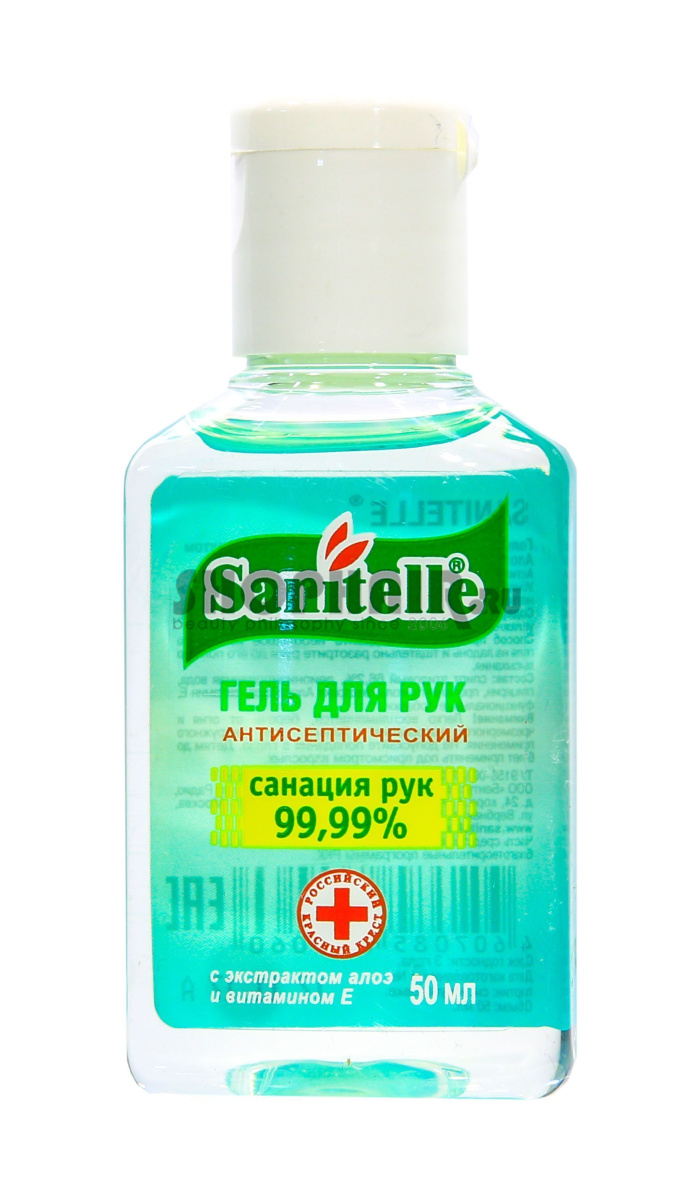 Гель для рук антисептический Алоэ 50 мл Sanitelle (Россия) купить по цене 115 руб.