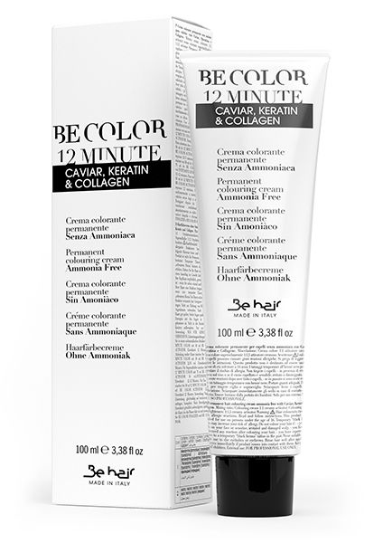Be Hair 12 Minute - Крем-краска без аммиака с экстрактом икры, коллагеном и кератином 3.0  Тёмный шатен натуральный 100 мл Be Hair (Италия) купить по цене 2 315 руб.