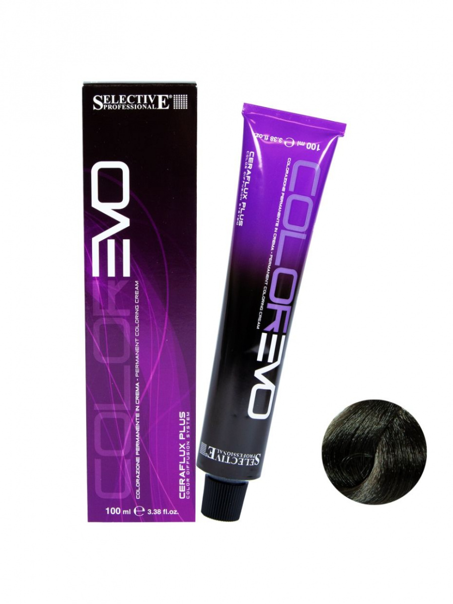 Selective Colorevo - Крем-краска для волос 5.00 Светло-каштановый глубокий 100 мл Selective Professional (Италия) купить по цене 919 руб.