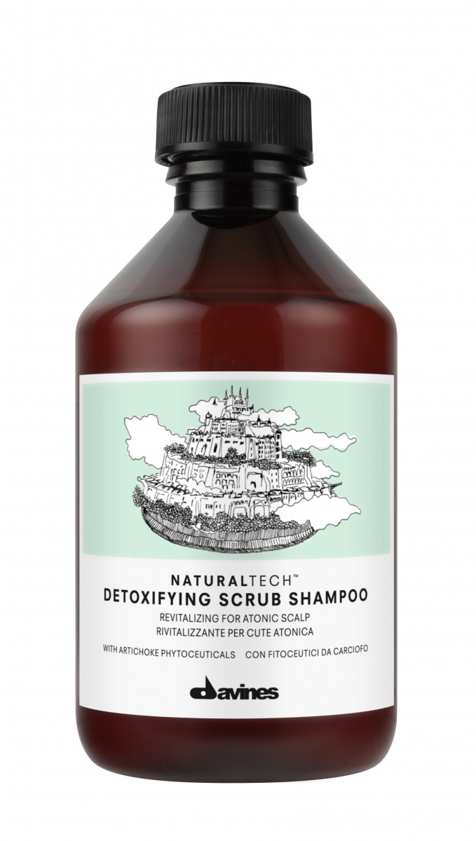 Davines New Natural Tech Detoxifying scrub Shampoo - Детоксирующий шампунь-скраб 250 мл Davines (Италия) купить по цене 1 325 руб.
