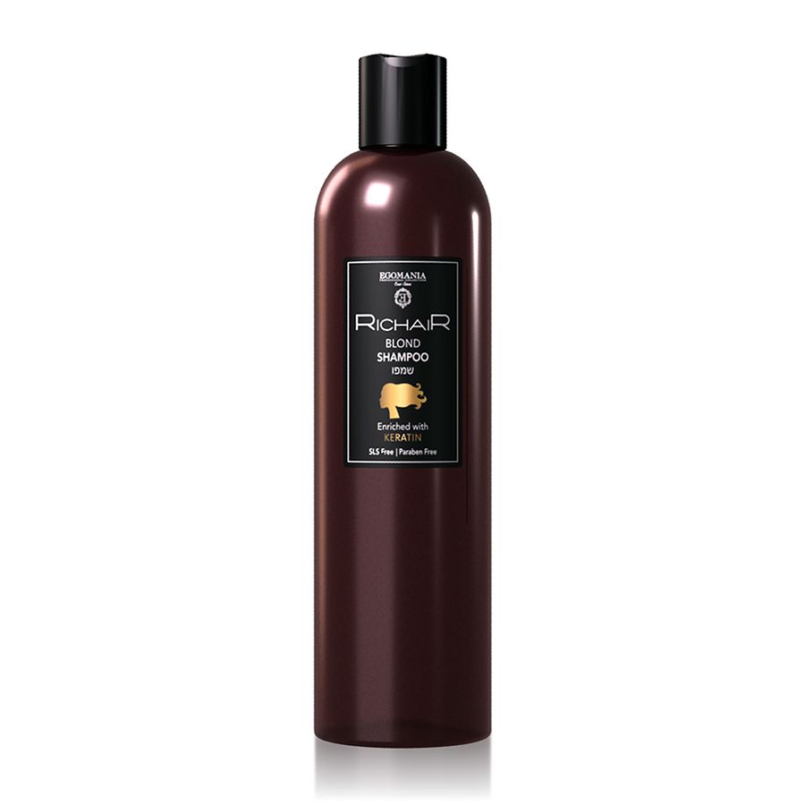 Egomania Professional Richair Blond Shampoo Keratin - Шампунь для осветлённых и обесцвеченных волос c Кератином 400 мл Egomania Professional (Израиль) купить по цене 848 руб.
