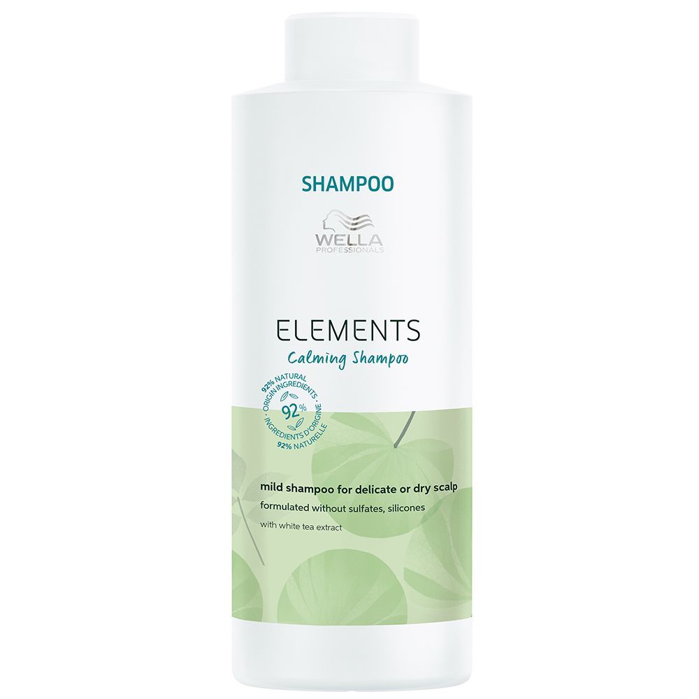 Wella Professionals Elements Bio Calming Shampoo - Успокаивающий мягкий шампунь для чувствительной или сухой кожи головы 1000 мл Wella Professionals (Германия) купить по цене 3 071 руб.