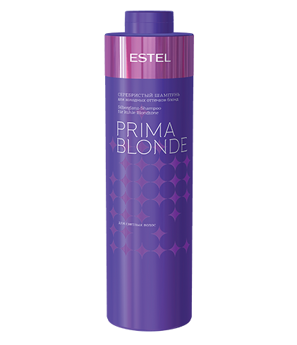 Estel Prima Blonde - Серебристый шампунь для холодных оттенков блонд 1000 мл Estel Professional (Россия) купить по цене 1 470 руб.