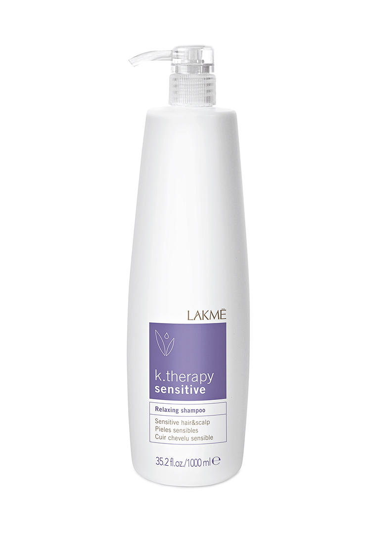 Lakme K.Therapy Sensitive Relaxing Shampoo Hair and Scalp - Шампунь успокаивающий для чувствительной кожи головы и волос 1000 мл Lakme (Испания) купить по цене 2 644 руб.