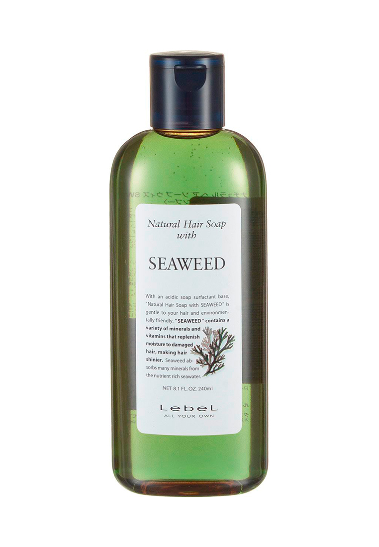 Lebel Natural Hair Soap Treatment Seaweed - Шампунь с морскими водорослями 240 мл Lebel (Япония) купить по цене 2 210 руб.