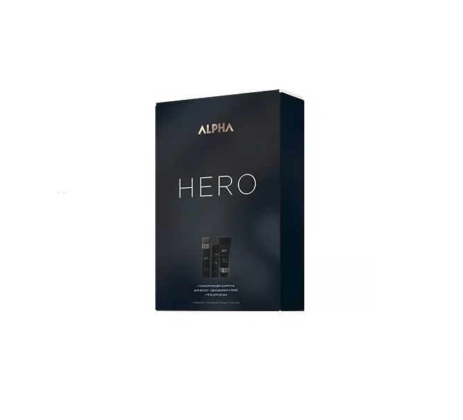 Estel Alpha Homme Hero - Набор (Шампунь 250 мл, Гель для душа 250 мл, Спрей-дезодорант 100 мл) Estel Professional (Россия) купить по цене 1 680 руб.