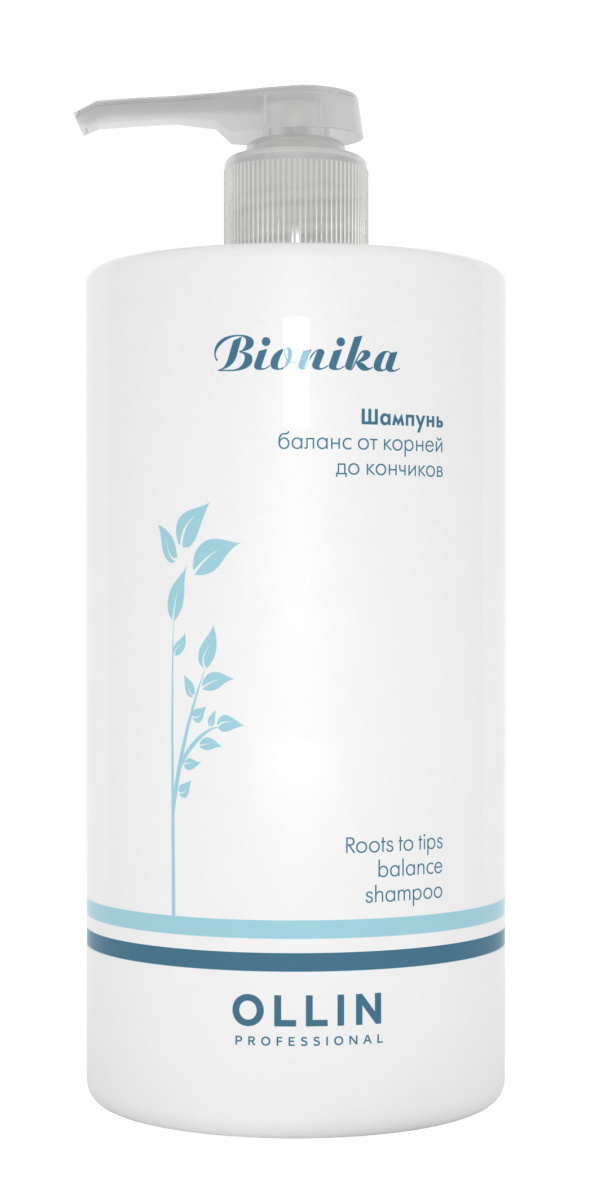 Ollin Professional BioNika Roots To Tips Balance Shampoo - Шампунь Баланс от корней до кончиков 750 мл Ollin Professional (Россия) купить по цене 792 руб.