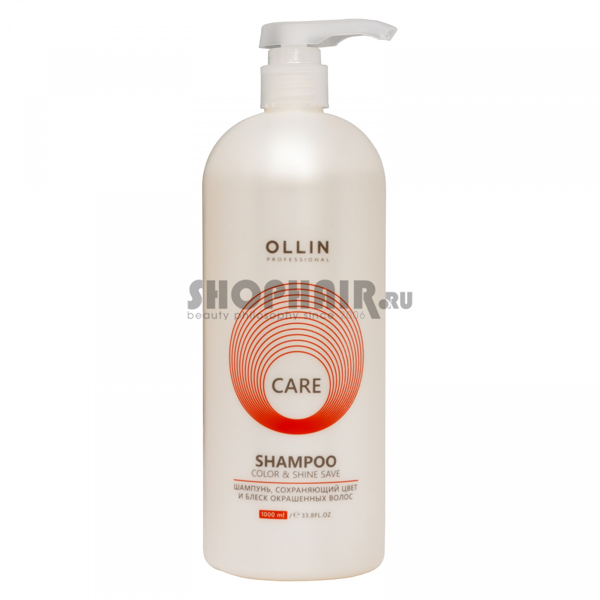 Ollin Professional Care Color and Shine Save Shampoo - Шампунь, сохраняющий цвет и блеск окрашенных волос 1000 мл Ollin Professional (Россия) купить по цене 528 руб.