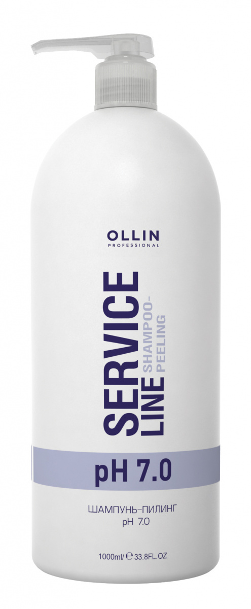 Ollin Professional Service Line Shampoo-Peeling Ph 7.0 - Шампунь-пилинг рН 7.0 1000 мл Ollin Professional (Россия) купить по цене 734 руб.
