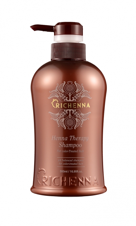 Richenna Henna Therapy Shampoo - Шампунь для окрашенных волос с экстрактом хны 500 мл Richenna (Корея) купить по цене 2 031 руб.