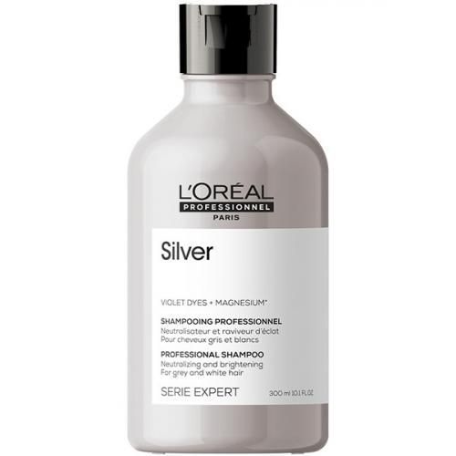 L'Oreal Professionnel Serie Expert Silver - Шампунь для нейтрализации желтизны осветленных и седых волос 300 мл L'Oreal Professionnel (Франция) купить по цене 1 072 руб.