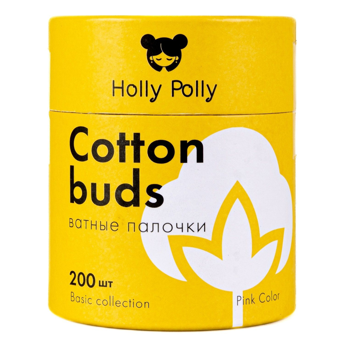Holly Polly - Ватные палочки бамбуковые косметические розовые 200 шт Holly Polly (Россия) купить по цене 204 руб.