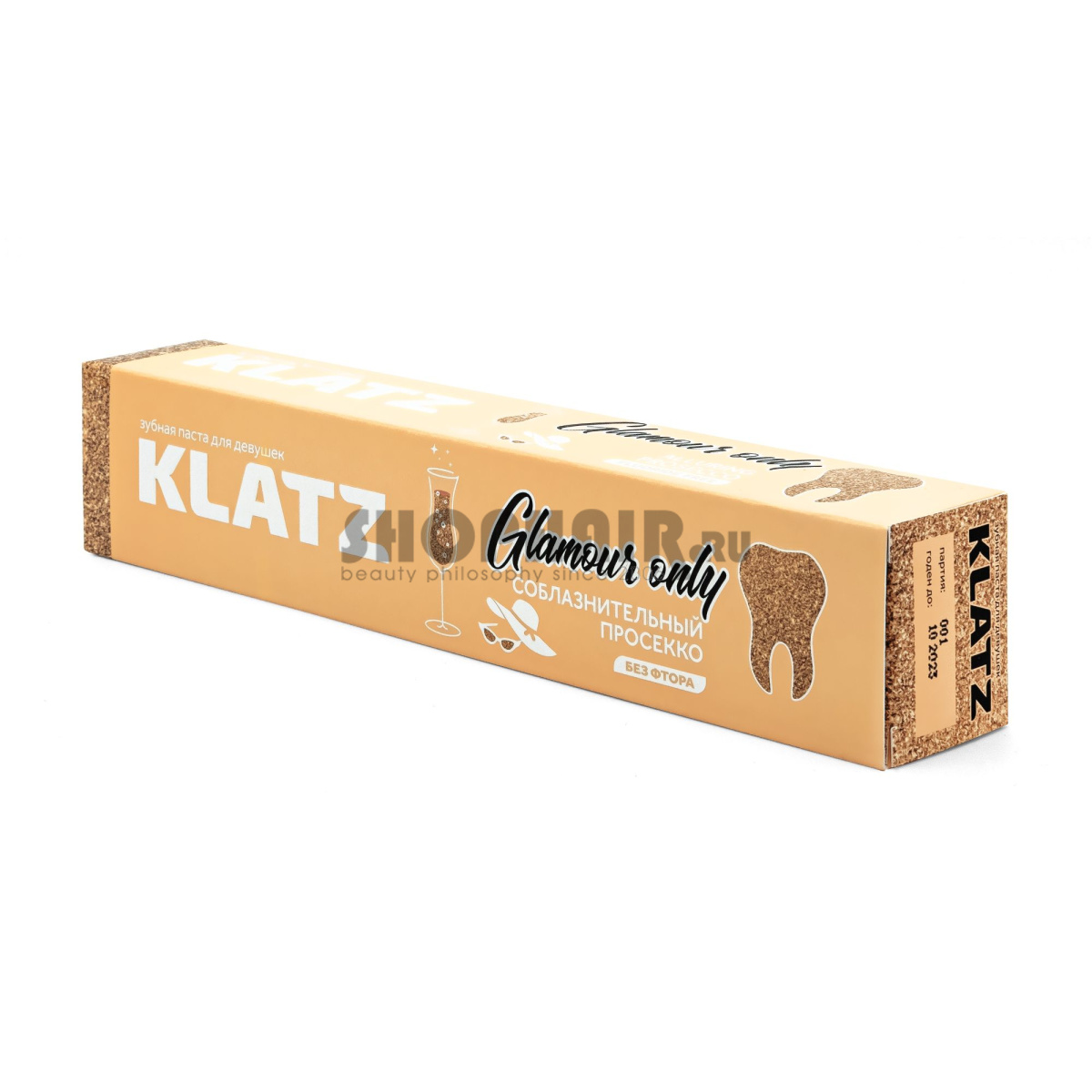 Klatz Glamour Only - Зубная паста для девушек "Соблазнительный просекко" без фтора 75 мл Klatz (Россия) купить по цене 247 руб.