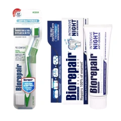 Набор для ночного восстановления зубов: зубная паста 75 мл + зубная щетка Biorepair (Италия) купить по цене 1 289 руб.