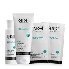 GIGI Bioplasma Skin Rejuvenating Kit - Набор профессиональный (Азелаиновый гликоливый пиллинг для лица 200мл, Восстанавливающая сыворотка для кожи лица 120мл, Омолаживающая маска 10шт х 20мл, Активизирующая маска 10шт х 20мл, Азелаиновый пилинг 200 мл ) GIGI (Израиль) купить по цене 22 620 руб.