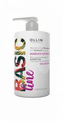 Ollin Professional Basic Line Reconstructing Shampoo - Восстанавливающий шампунь с экстрактом репейника 750 мл Ollin Professional (Россия) купить по цене 726 руб.