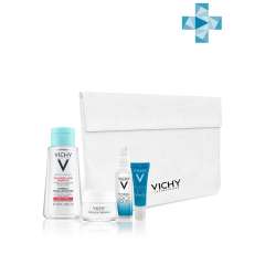 Vichy Purete Thermal - Мини-набор для базового ухода за кожей (мицеллярная вода 100 мл, легкий крем 15 мл, гель-сыворотка mineral 89 10 мл, сыворотка-концентрат Probiotic Fraction 10 мл) Vichy (Франция) купить по цене 720 руб.