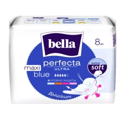Ультратонкие прокладки Perfecta Ultra Maxi Blue, 8 шт Bella (Польша) купить по цене 233 руб.
