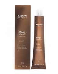 Kapous Professional Magic Keratin Non Ammonnia - Крем-краска для волос с кератином 9.85 Очень светлый блондин тростниковый сахар 100 мл Kapous Professional (Россия) купить по цене 299 руб.