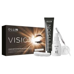 Ollin Professional Vision - Набор для окрашивания бровей и ресниц (Холодно-коричневый) Ollin Professional (Россия) купить по цене 423 руб.